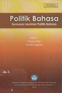 Image of Politik Bahasa Rumusan Seminar Politik Bahasa